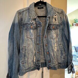 Distressed Denim Jacket